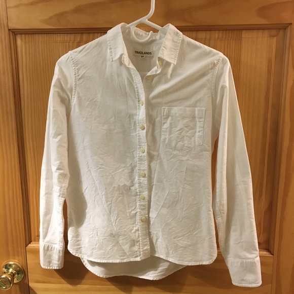 Tradlands Tops - Tradlands Elms Shirt Perfect White Oxford XS